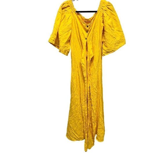 Mara Hoffman Dresses & Skirts - Mara Hoffman yellow button down maxi dress‎